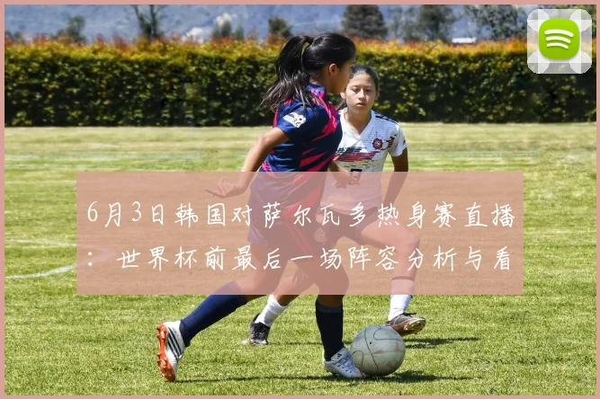 6月3日韩国对萨尔瓦多热身赛直播：世界杯前最后一场阵容分析与看点解读